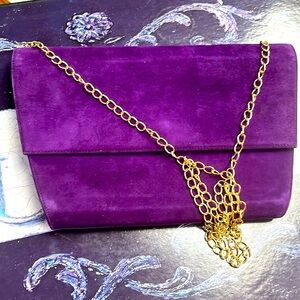 NWOT Vintage Frenchy of California suede purse #18